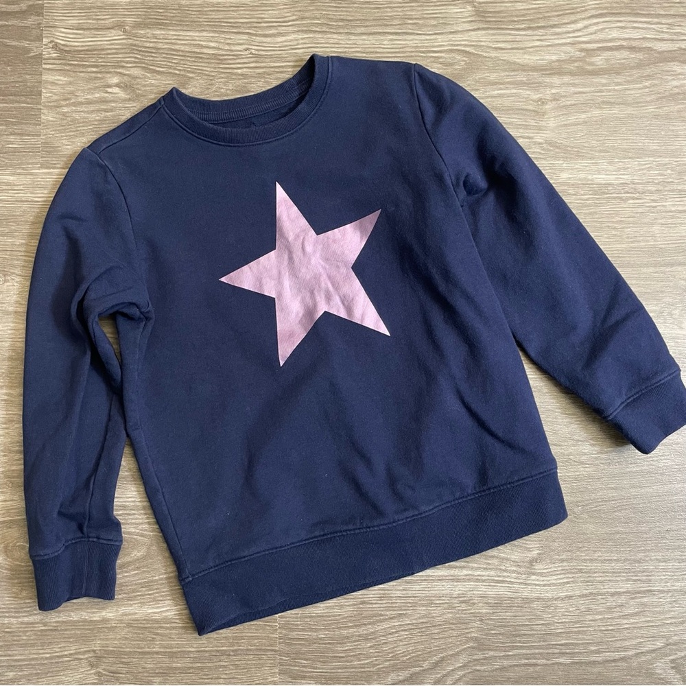 Primary Navy Star Graphic Sweatshirt Size 5